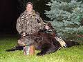 Kevin Roggenbuck of Washington with his spectacular chocolate brown bear. Fall 2007