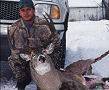 165 class trophy Whitetail buck taken in Manitoba Canada on guided hunt.
